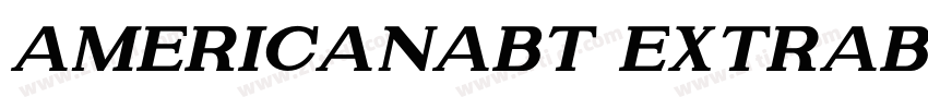 AmericanaBT ExtraBol字体转换